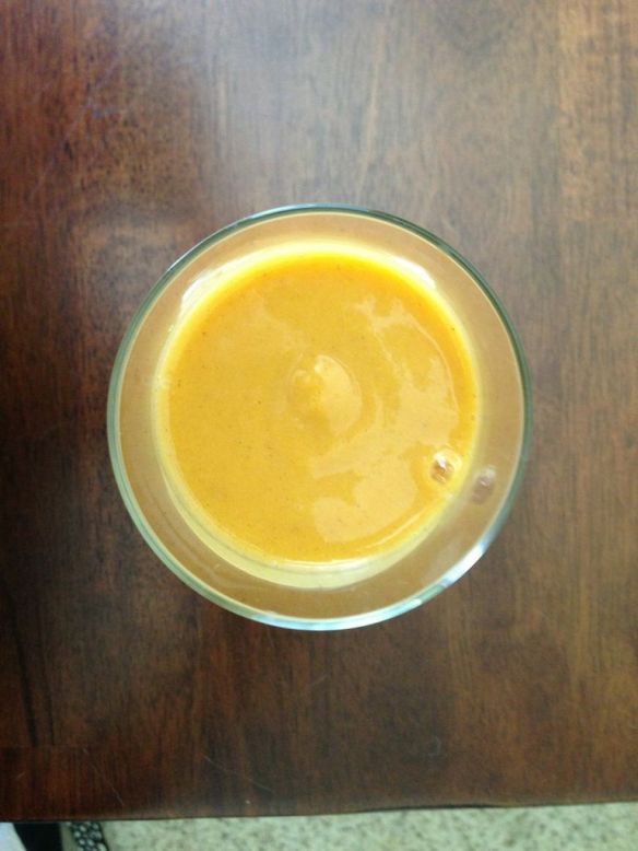 Spicy squash & banana smoothie